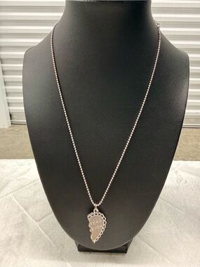 Claire's Silver-Tone Heart Pendant Necklace
